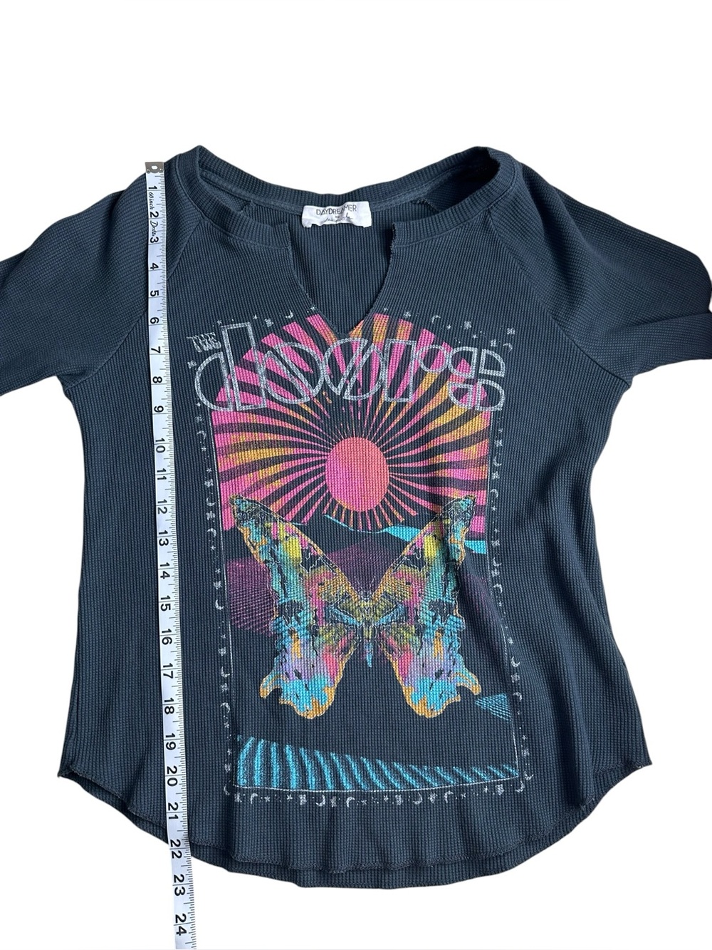 Daydreamer for Free People Doors Butterfly Poster Thermal Tee Long Sleeve. XS - Picture 3 of 8